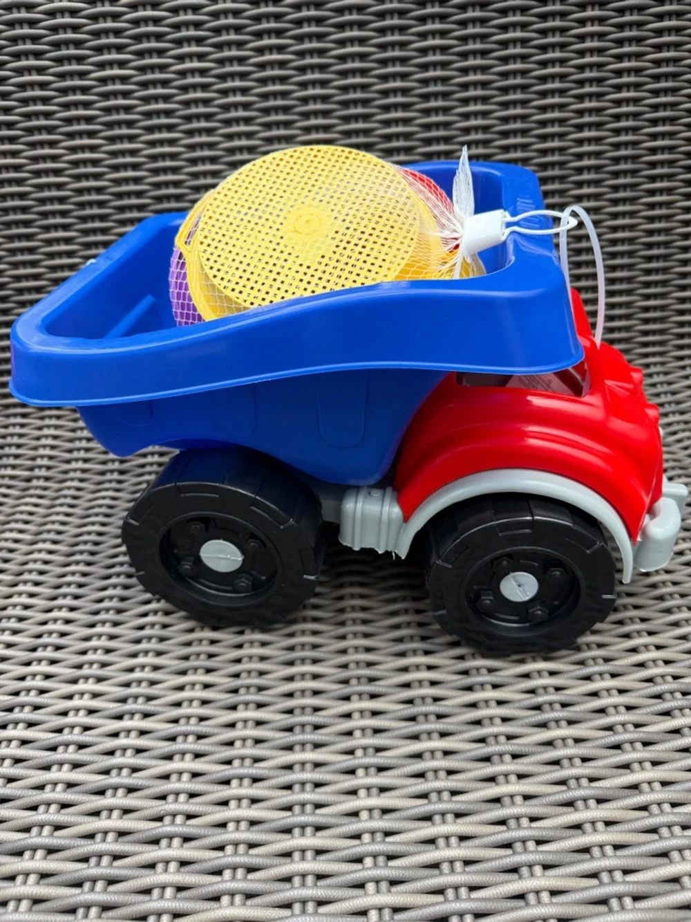 Kids Sand Truck Playset - Red & Blue with Yellow Accessories - NWT